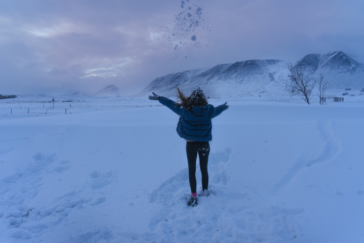 Til Island om vinteren.